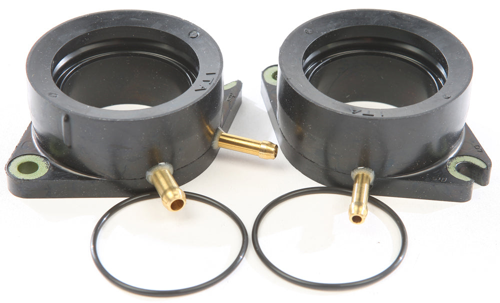 K&L Carburetor Boot and Holder for intake, fuel system, with rubber components and mounting features, designed for motorcycle carburetors.
