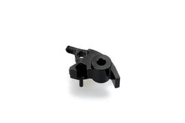 Black PUIG clutch lever adapter for motorcycle, showing the sleek, ergonomic design of the lever on a neutral background.