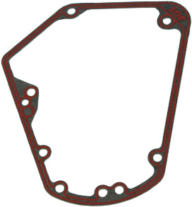 James Gasket cam cover gasket with metal core for late Evo 1, showing the seal's detailed construction and metal reinforcement.