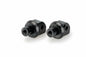 Black PUIG passenger footpeg adapter for Yamaha motorcycle, part of foot controls with durable construction.