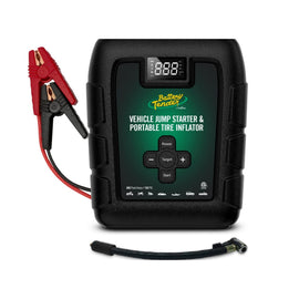 Battery Tender 800A 12V Lithium Jump Starter and Tire Inflator with digital display and power buttons, compact and portable design.