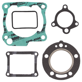 Vertex Top End Gaskets 681-0232 set showing detailed rubber gaskets and seals for engine top end repair.