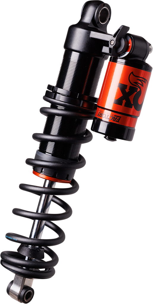 Fox S/D Renegade Track Kit suspension components in black and silver for off-road vehicles, with visible shocks and mounting parts.