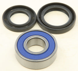All Balls low steering bearings 22-51461 for motorcycle suspension, showing close-up of the bearing components.