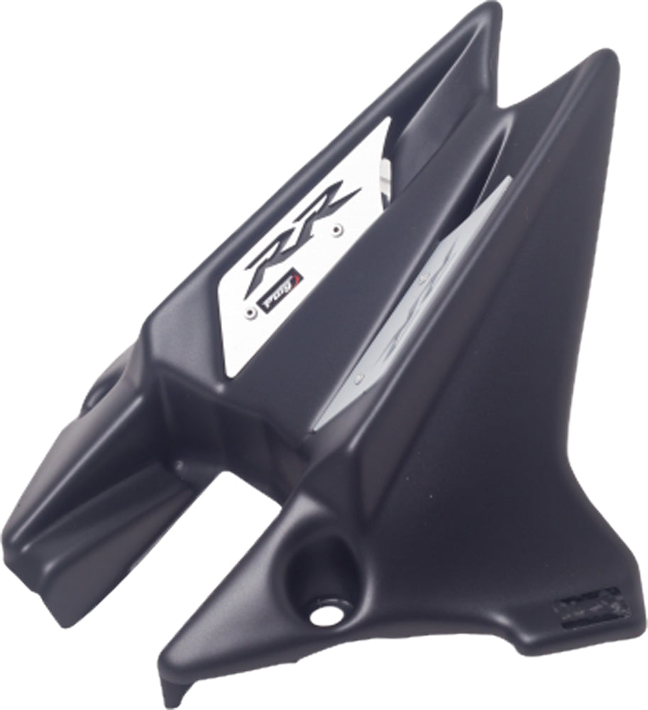 PUIG black rear tire hugger for Honda CBR1000RR 561-2013m, mounted on motorcycle body with detailed attachment points.