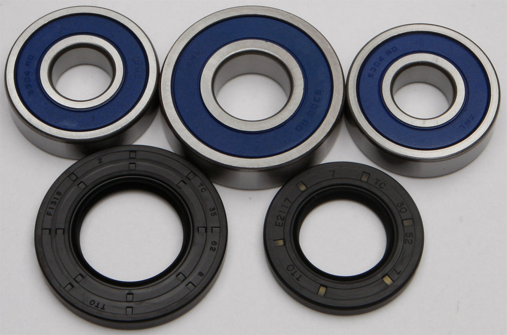 All Balls Rear Wheel Bearing Kit 22-51359 showing the bearing components and packaging for motorcycle or bike maintenance.