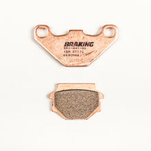 Load image into Gallery viewer, Braking Sport sintered brake pad set with black metal and friction material, suitable for high-performance braking systems.