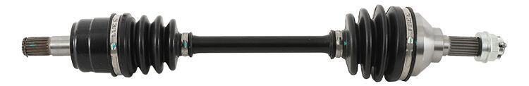 All Balls heavy duty front axle with six ball design, durable metal construction, and brand logo visible.