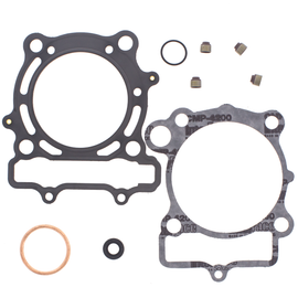 Vertex Top End Gaskets 681-0463 set showing detailed rubber seals and gasket components for engine top end repair.