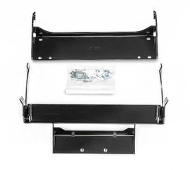Warn front plow mounting kit bracket assembly with hardware for vehicle installation, compatible with Warn plow systems.