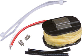 Ricks Motorsport Electric Pulse Coil 27-21501 for motorcycle electrical systems, showing the compact coil with wiring connections.