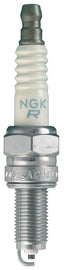 NGK Spark Plug #6508/04 2-CPR9EB-9 showing metal tip and ceramic insulator for automotive engine ignition system