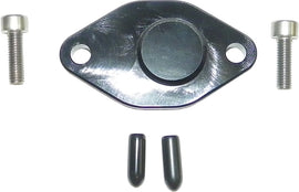 WSM Performance Parts oil block-off plate for 700/900/1100 intake and fuel system, black metal, designed for engine modifications