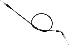 Motion Pro black vinyl throttle cable 70-4302 for motorcycle hydraulic control lines, showing the cable with protective vinyl coating.