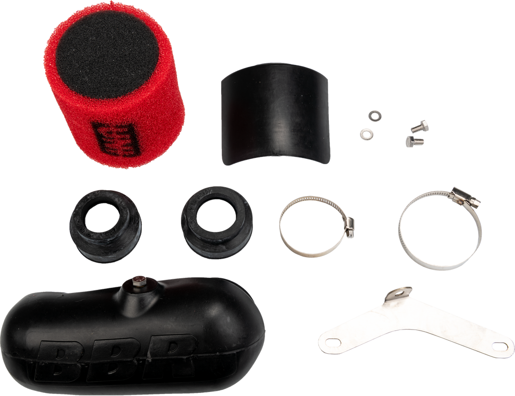 bbr air filter kit 80-9982 with replaceable filters for optimal engine airflow and filtration, shown in the image.