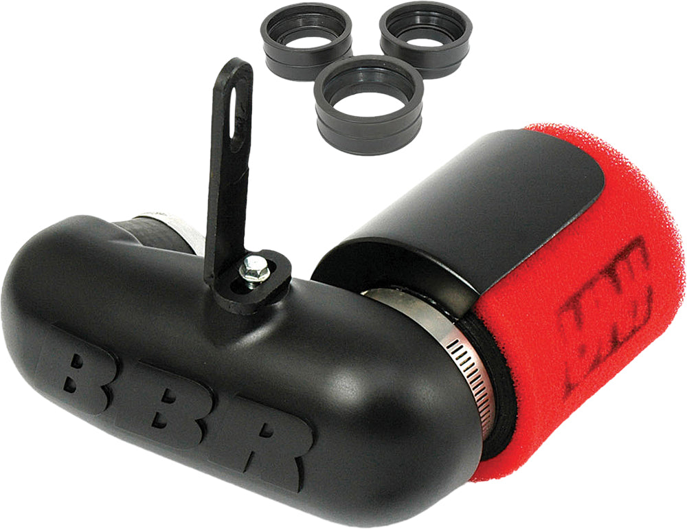 bbR U-Flow Air Filter Kit 80-9945 showing the high-performance air filters with black and silver components for vehicle filtration.