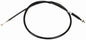 bbr brake cable with 7-inch extension, hydraulic control line for vehicle braking systems, black cable with metal fittings