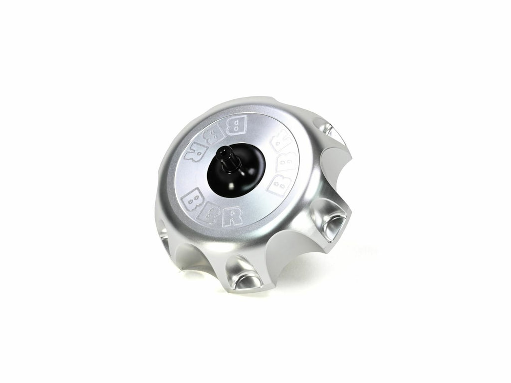 bbr billet gas cap for Kawasaki bikes, featuring a sleek metal design and locking mechanism for secure fuel access
