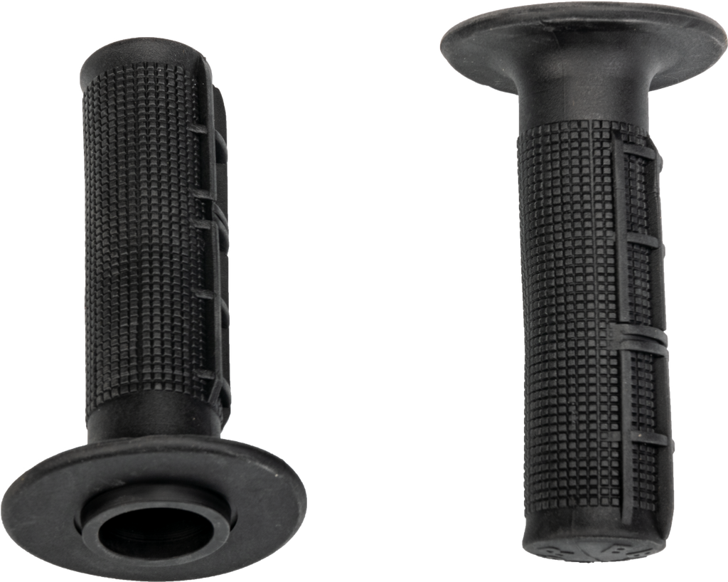 bbr Cr' Style motorcycle grips with textured rubber surface and metal accents, designed for enhanced grip and style.