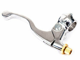 Silver bbr brake lever assembly for motorcycle, showing a close-up of the bbr lever with detailed metal finish.