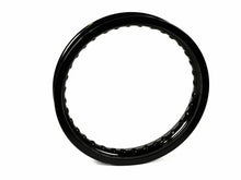 Load image into Gallery viewer, Black bbr aluminum 12-inch car rim with 1.60-inch width and 32-hole pattern, designed for automotive use.