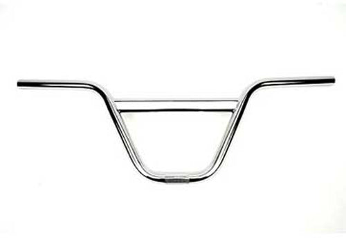 BBR 8-inch handlebar with black finish, featuring ergonomic design and sturdy construction for motorcycle or bike riding.