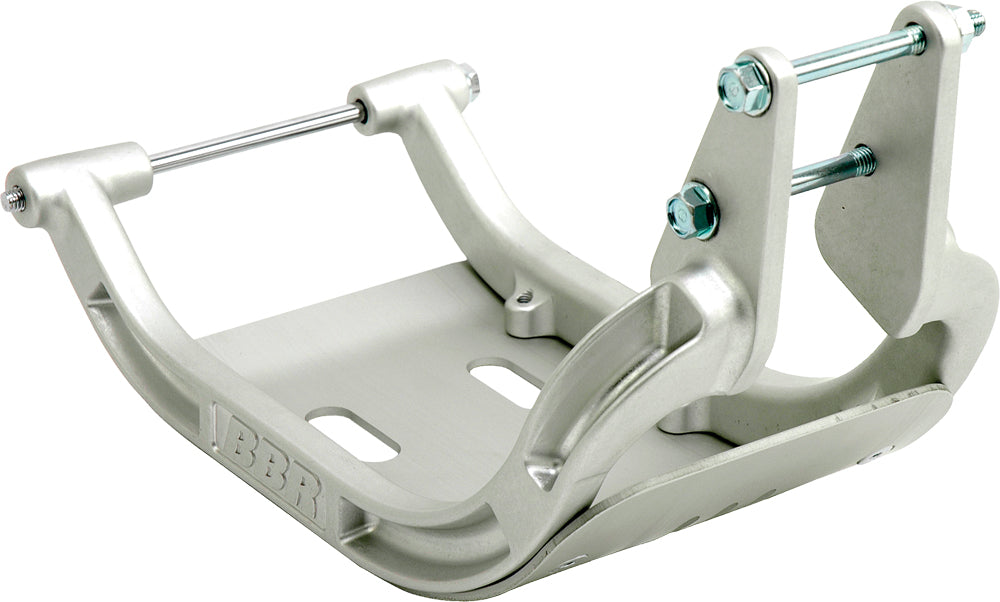 Silver bbr Frame Cradle 80-9117 with sturdy construction and detailed design, suitable for bike or machinery support.