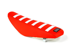 bbr Tall Seat in red and white, designed for bicycles or scooters, featuring a comfortable, durable design for everyday use.