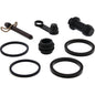 All Balls rear brake caliper rebuild kit 41300159a with brake components for Honda motorcycle, including pistons and seals.