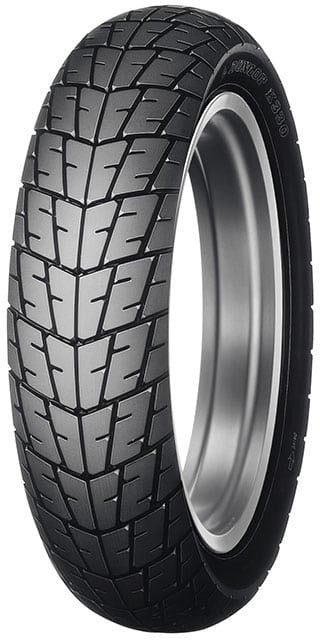 Dunlop K330 rear motorcycle tire 120/80-16 bias ply with tread pattern for enhanced traction and durability