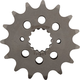 Steel front motorcycle sprocket by Supersprox with 15-tooth count for 520 chain, designed for Ducati models.