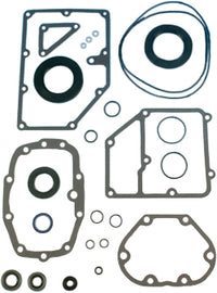 James Gasket 5-speed transmission gasket kit with oil pan seal, includes gaskets and seals for transmission repair.