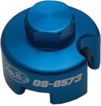 Charger l'image dans la galerie, Motion Pro WP4CS fork cap socket tool for motorcycle forks, shown with its compact, durable design and brand logo.