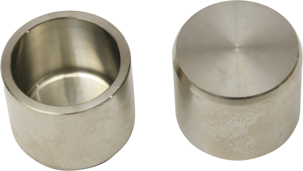 All Balls caliper piston kit 21-890441 with metal pistons and rubber seals for motorcycle brake calipers.