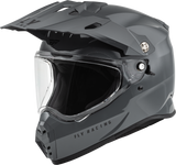 Fly Racing Trekker Solid Helmet Grey 2x 73-70202X