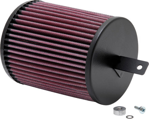 K&N Air Filter 734504 for vehicle engine, high-performance washable air filter with pleated cotton media and durable rubber frame