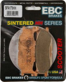 EBC Motorcycle Brakes Sfa179hh Double-H Sintered Brake Pads for motorcycle braking system, shown in the image.