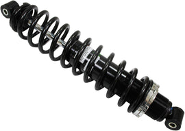 Bronco rear gas shock absorber with metal body and mounting ends for vehicle suspension system.