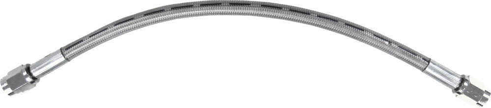 Goodridge universal 30-inch clear brake line showing transparent flexible tubing with metal fittings for vehicle braking systems.