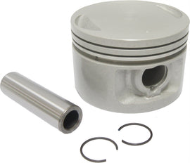 HardDrive HDTwin 1200cc piston kit with 9:1 compression ratio, standard size, shown with piston components and packaging.