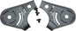 Fly Racing Tourist helmet ratchet plates pair with 4 screws, durable motorcycle helmet accessories for secure fit.