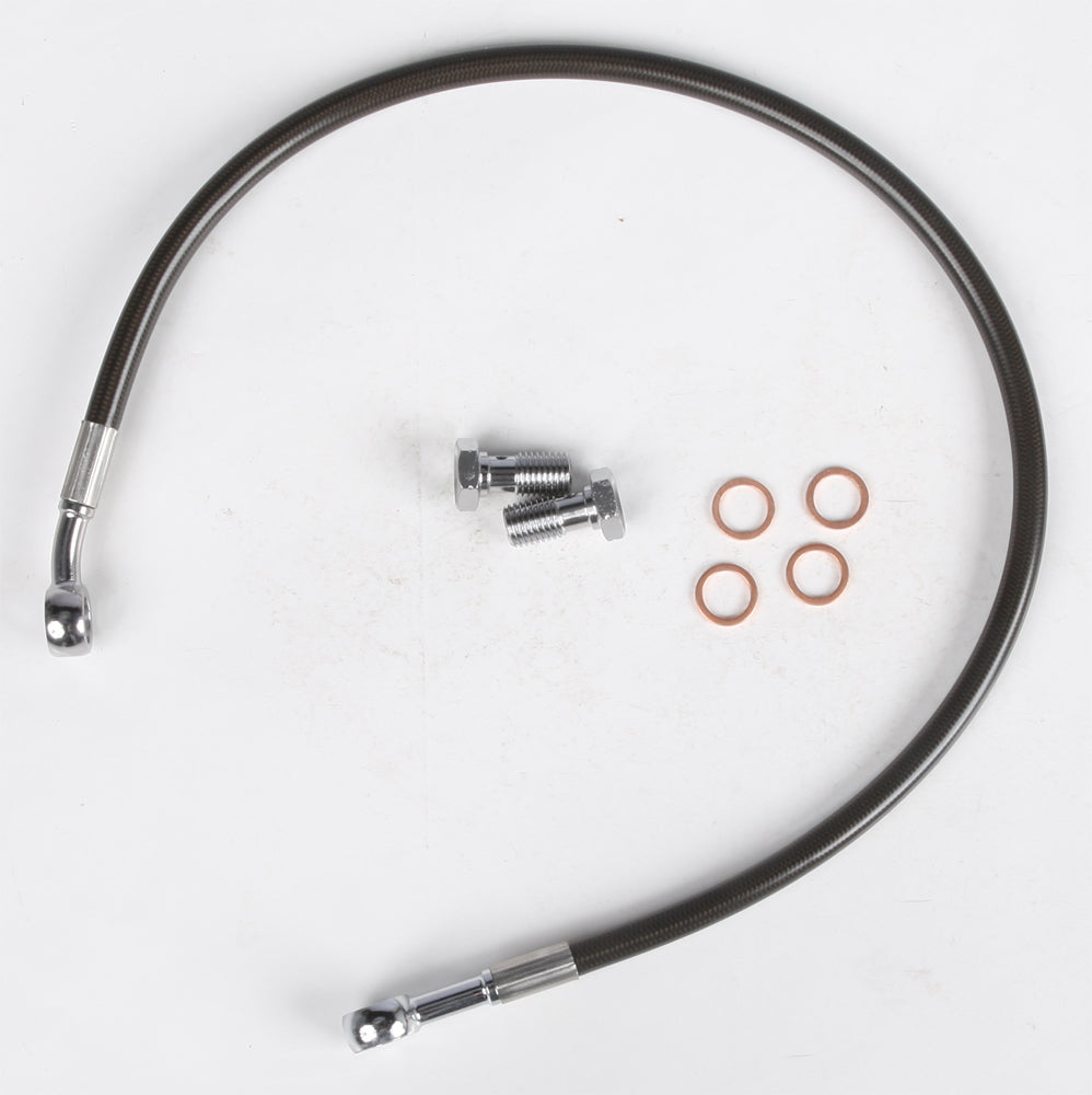 Streamline rear smoke brake line for Yamaha 170-1347, showing the black metal brake hose with fittings on a white background.
