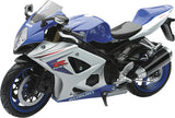 New Ray Toys - Replica 1:12 Super Sport Bike 08 Suzuki Gsx-R1000 Blue - 959-0008