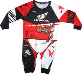 Smooth Industries Honda playwear onesie for 18-24 months, soft fabric with Honda-themed print, suitable for toddler infants.