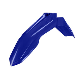 Blue Polisport Plastics front fender for Sherco SE/SEF motorcycle, showcasing its durable plastic design and vibrant color.