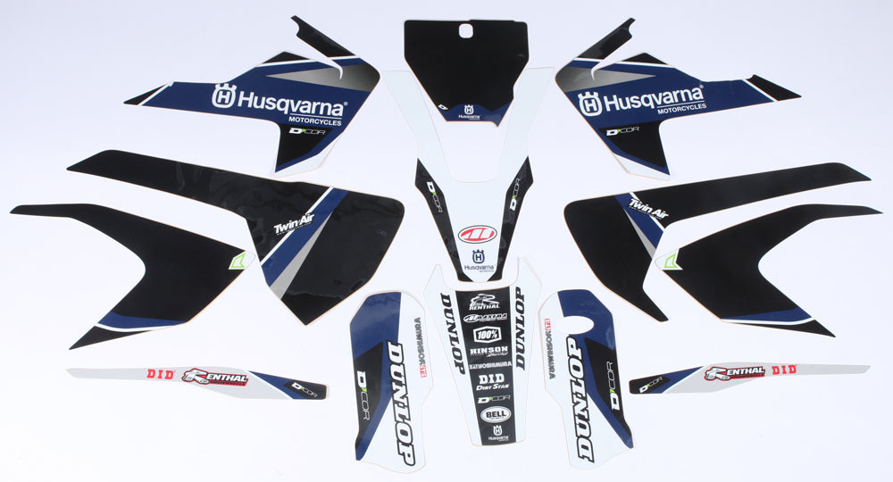 DCOR Complete Graphic Kit Black, decal set with bold graphics and decals for custom vehicle styling.