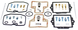 All Balls carburetor rebuild kit 141-8885 for intake and fuel system, showing gaskets, seals, and small components on a white background.
