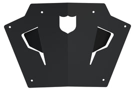 Pro Armor front sport bumper skid plate for Polaris RZR, durable black protective gear with mounting hardware visible.