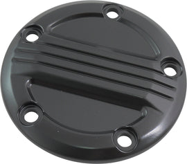 Black HardDrive engine cover with custom points for Twin Cam 99-17 motorcycles, part number 820-51881.