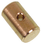 Motion Pro Cable Barrel Fittings, 10-pack, for motorcycle control cables, metal fasteners with threaded ends and crimped sleeves.